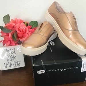 Dr. Scholl’s Gold Slip-on Sneakers, NEW